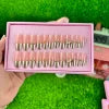 24 Pcs Blush Butterfly Nails (with Glue )